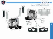Решетка капот scania 3 серия стримлайн