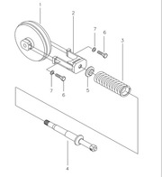 Переднее колесо,  запасные части буровой Junjjin JD-1300E