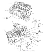 Двигатель,  запасные части буровой установки Junjin JD-1300E