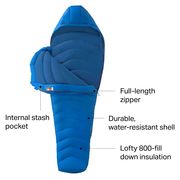 Спальник пуховой Marmot Helium (Reg). Вес 983 грамма.