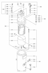 940203-02032 Топливный бак компрессора в сборе Furukawa HCR1200 